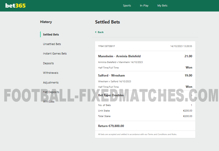 Sure fixed matches online