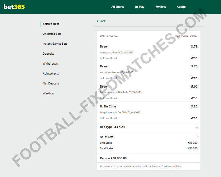 VIP combo fixed matches