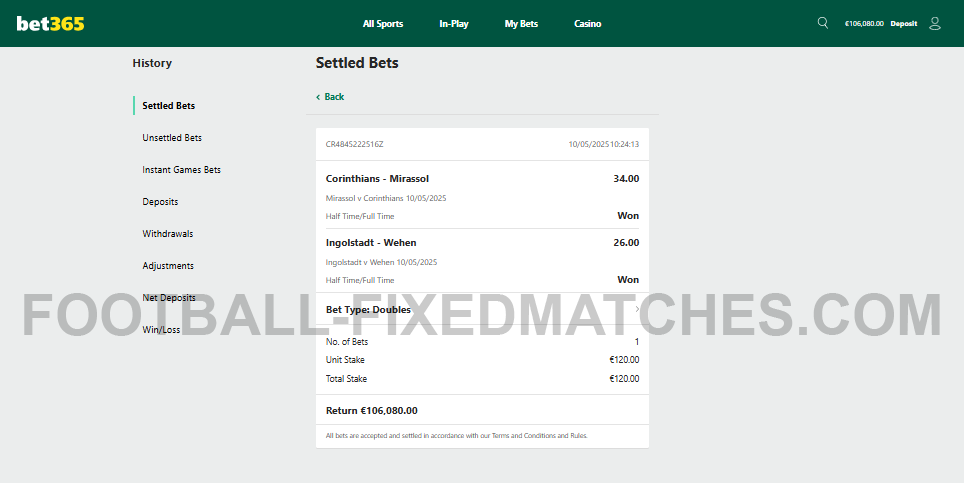 Fixed Matches Double Bets