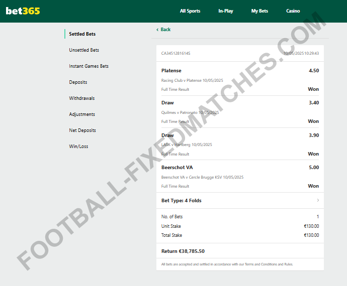 VIP combo fixed matches